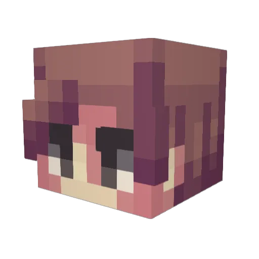 zxc_durak Minecraft avatar head, 3D render