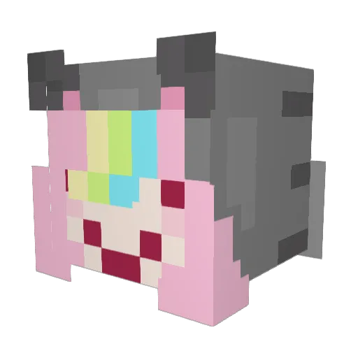 zxcds132 Minecraft avatar head, 3D render