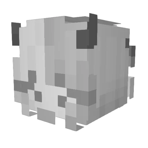 zxcnwy Minecraft avatar head, 3D render