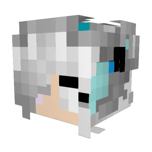zxcva1228 Minecraft avatar head, 3D render