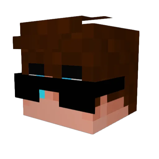 zxczidofelon1337 Minecraft avatar head, 3D render