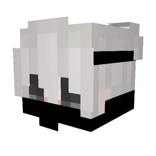zxdii Minecraft avatar head, 3D render