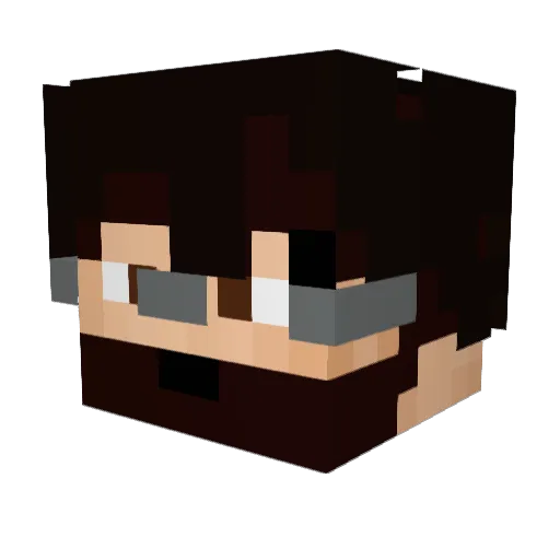 zxizzyxx Minecraft avatar head, 3D render
