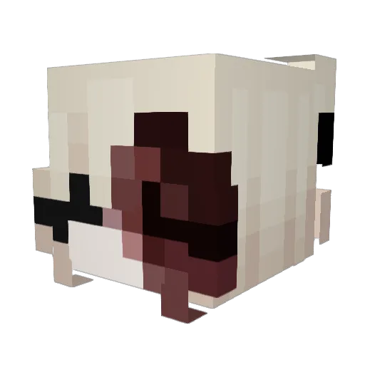 zxlky Minecraft avatar head, 3D render
