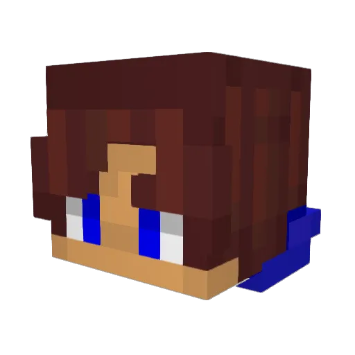 zxmanicminer Minecraft avatar head, 3D render