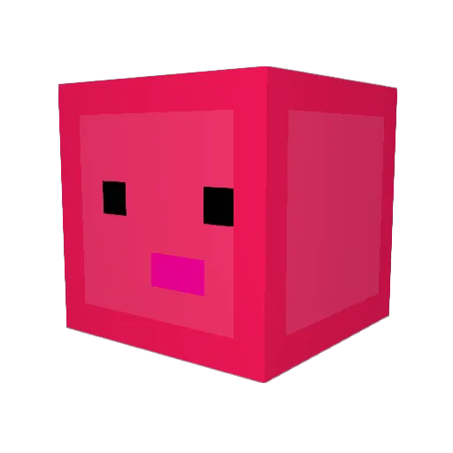 zxmbey Minecraft avatar head, 3D render