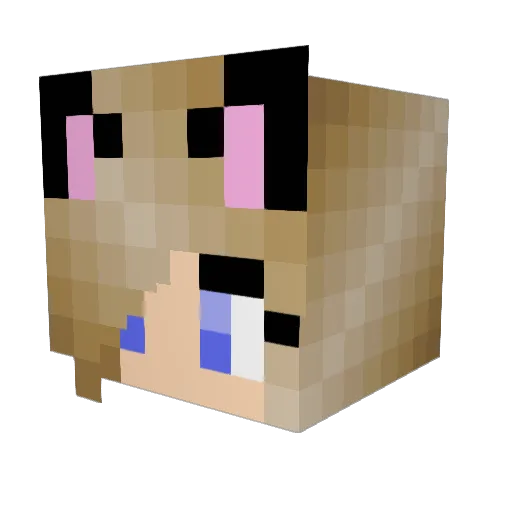 zxmw Minecraft avatar head, 3D render