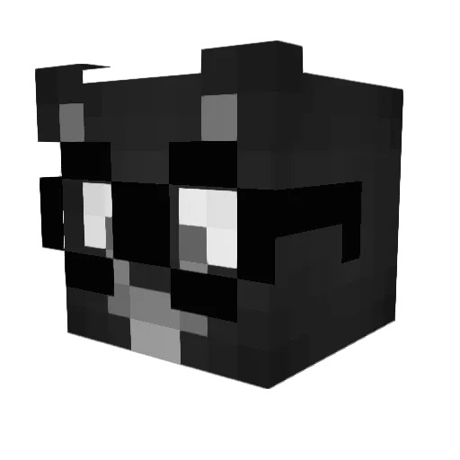 zxnie Minecraft avatar head, 3D render