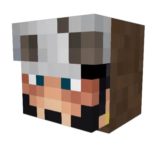 zxqq9630 Minecraft avatar head, 3D render