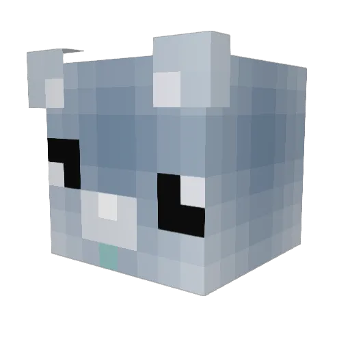 zxrict Minecraft avatar head, 3D render