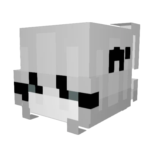 zxsaa_ Minecraft avatar head, 3D render