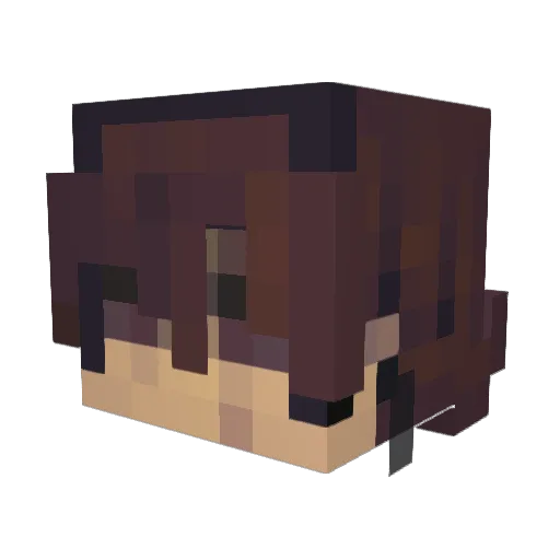 zxxo Minecraft avatar head, 3D render