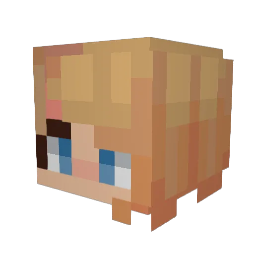 zyGaby Minecraft avatar head, 3D render