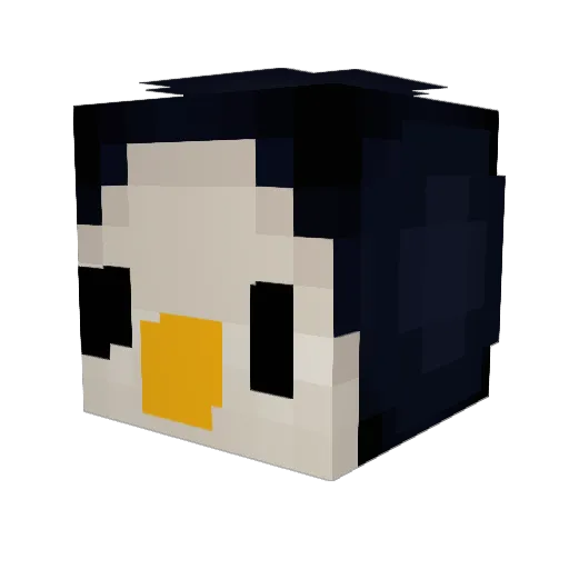 zyanyaxxi Minecraft avatar head, 3D render