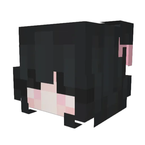zyay Minecraft avatar head, 3D render