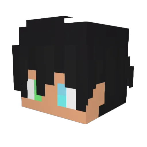 zycron_gamer Minecraft avatar head, 3D render