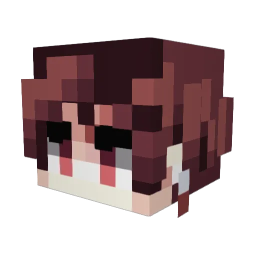 zydaky Minecraft avatar head, 3D render