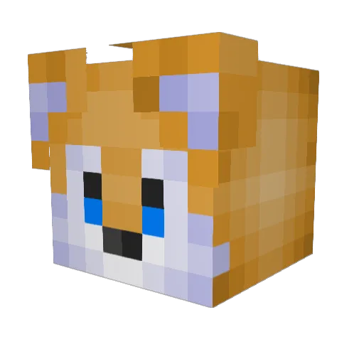 zydan_ Minecraft avatar head, 3D render