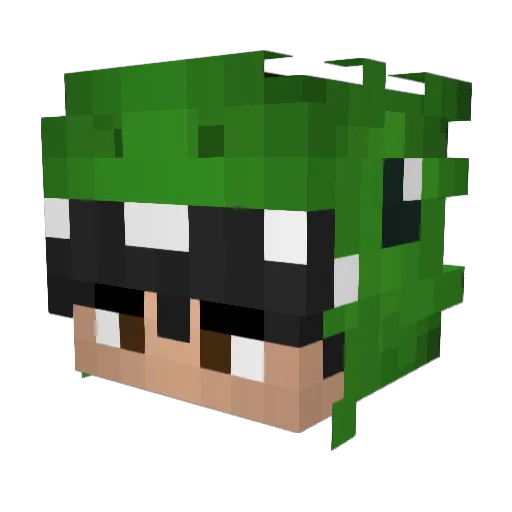 zyga__ Minecraft avatar head, 3D render