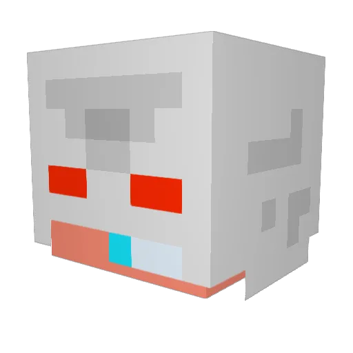 zygho Minecraft avatar head, 3D render