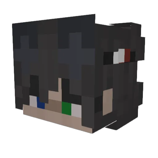 zyhl Minecraft avatar head, 3D render