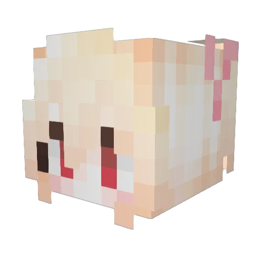 zyhsh Minecraft avatar head, 3D render
