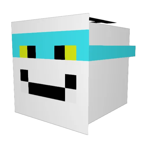 zyhv Minecraft avatar head, 3D render