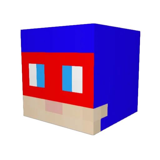 zyhx1337 Minecraft avatar head, 3D render