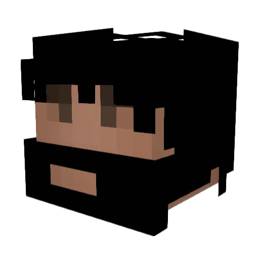 zykek Minecraft avatar head, 3D render