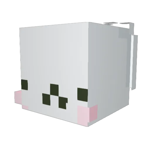 zyl Minecraft avatar head, 3D render