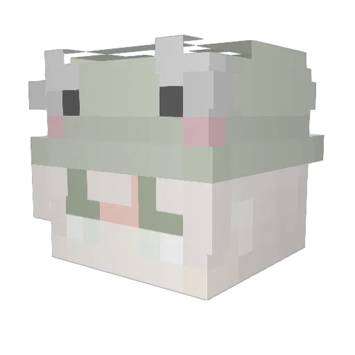 zyleks Minecraft avatar head, 3D render