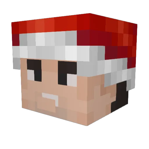 zyncinnamon Minecraft avatar head, 3D render