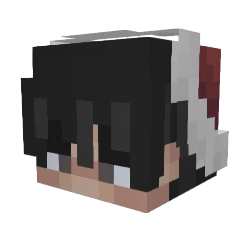 zyng0 Minecraft avatar head, 3D render