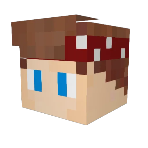 zynxTv Minecraft avatar head, 3D render
