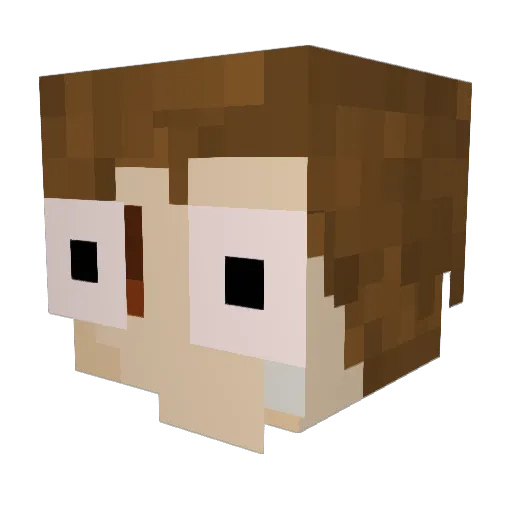 zynzyn4013 Minecraft avatar head, 3D render