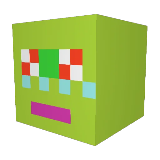 zyper12345 Minecraft avatar head, 3D render