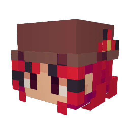 zyphal Minecraft avatar head, 3D render