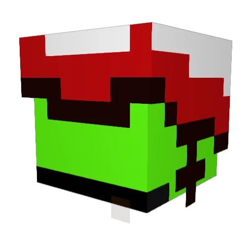 zyrc_ Minecraft avatar head, 3D render