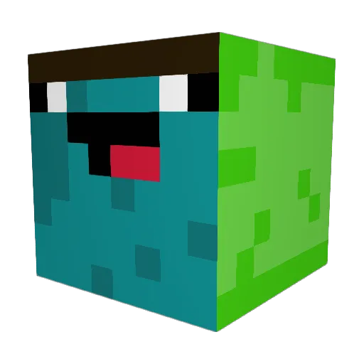 zyrchx Minecraft avatar head, 3D render