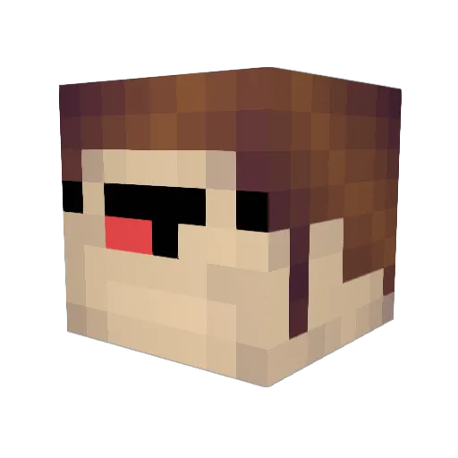 zyriox Minecraft avatar head, 3D render