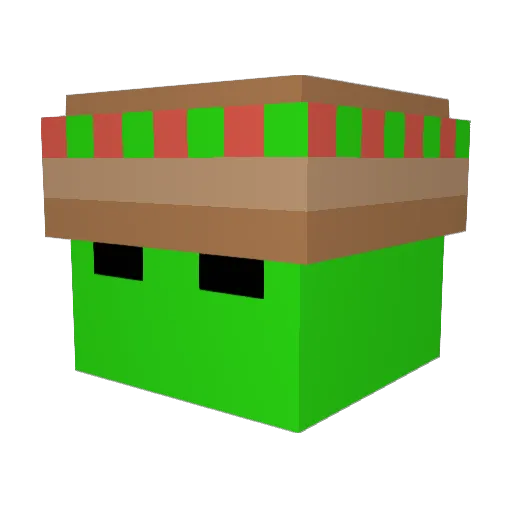 zyrix77 Minecraft avatar head, 3D render