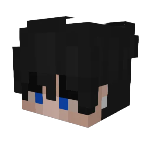 zyrkn Minecraft avatar head, 3D render