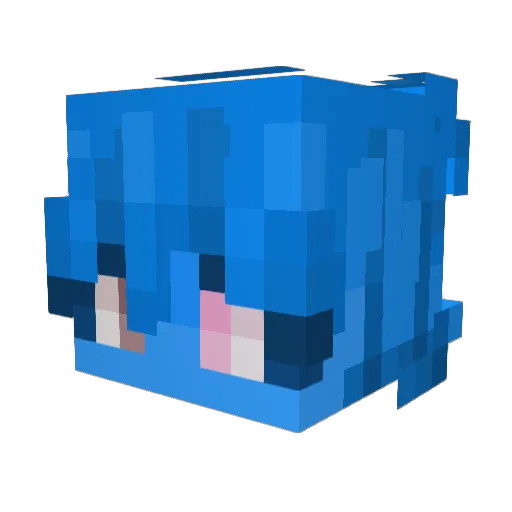 zyrouk Minecraft avatar head, 3D render