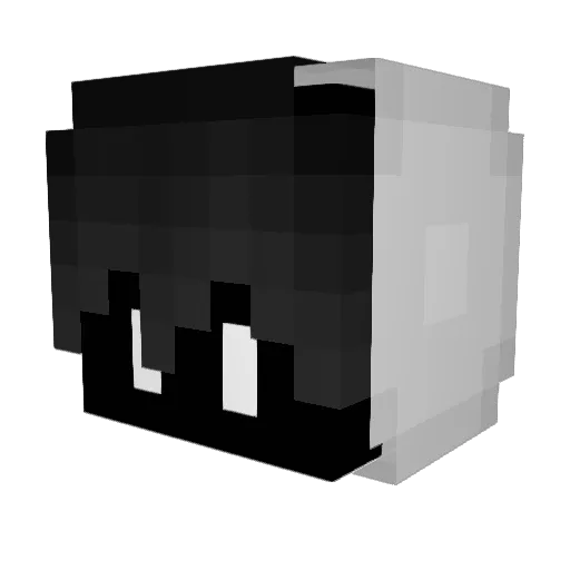 zyruso Minecraft avatar head, 3D render