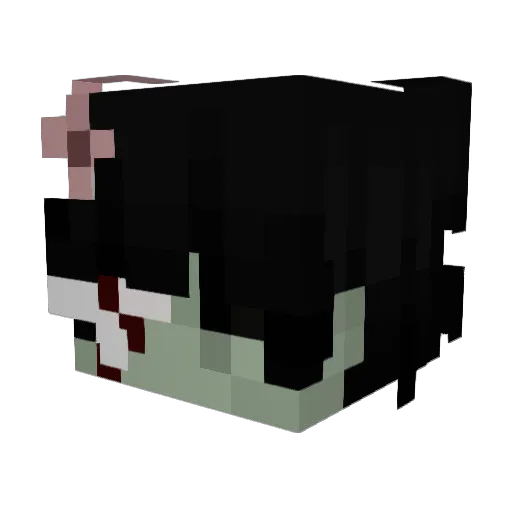 zysiii Minecraft avatar head, 3D render
