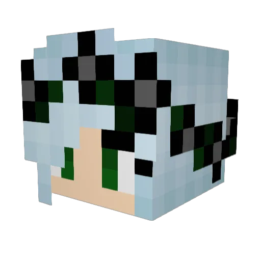 zyskosia Minecraft avatar head, 3D render