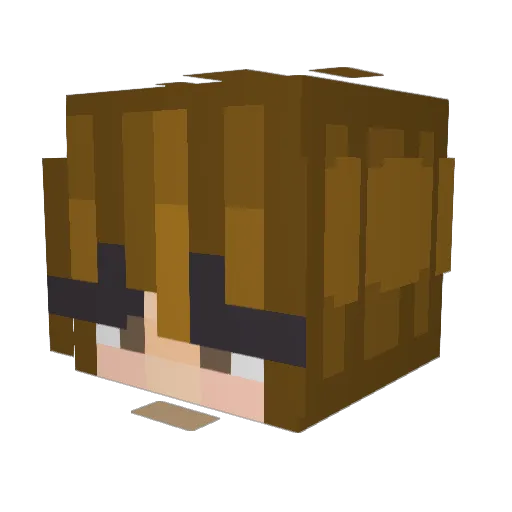 zyuXming Minecraft avatar head, 3D render