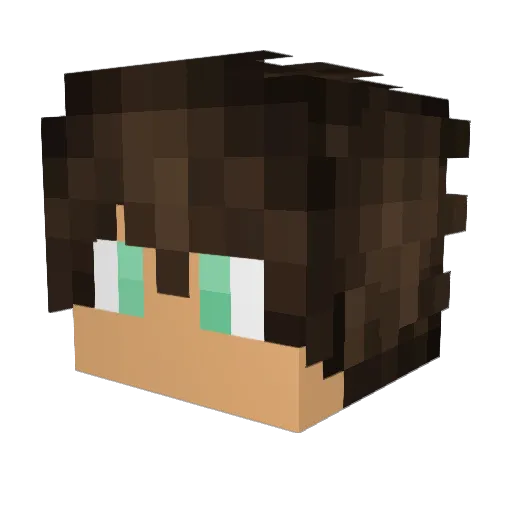 zyynux Minecraft avatar head, 3D render