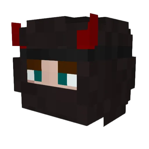 zyzziek Minecraft avatar head, 3D render