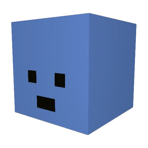 zz22bb Minecraft avatar head, 3D render